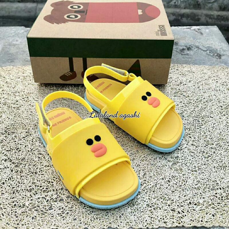 Sandal minimel line friends Sally duck/sandal anak melissa/sandal jelly anak