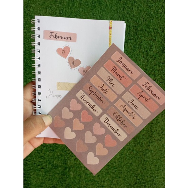 

stiker deco / sticker scrapbook tema nama bulan