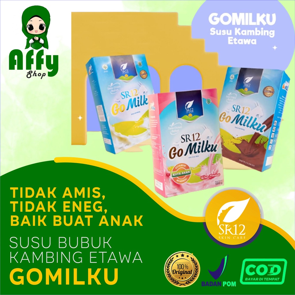 

Susu GOMILKU SR12 Susu Kambing Etawa Bubuk Kualitas PREMIUM Tanpa Gula 100% Original HALAL BPOM