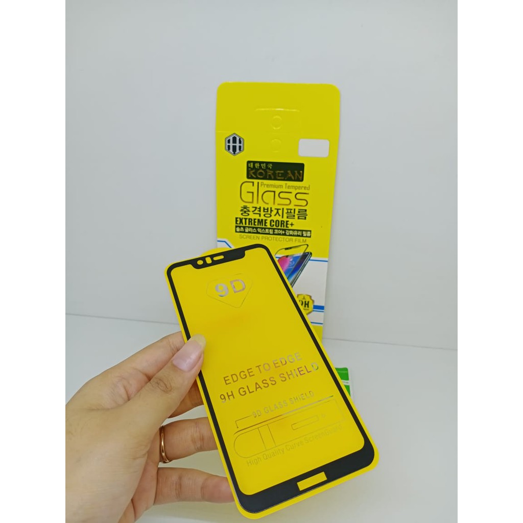 KOREAN Tempered Glass Nokia 5.1 Plus 5.86 inchi FULL SCREEN Guard Nokia X5 FULL GLUE Anti Gores Kaca