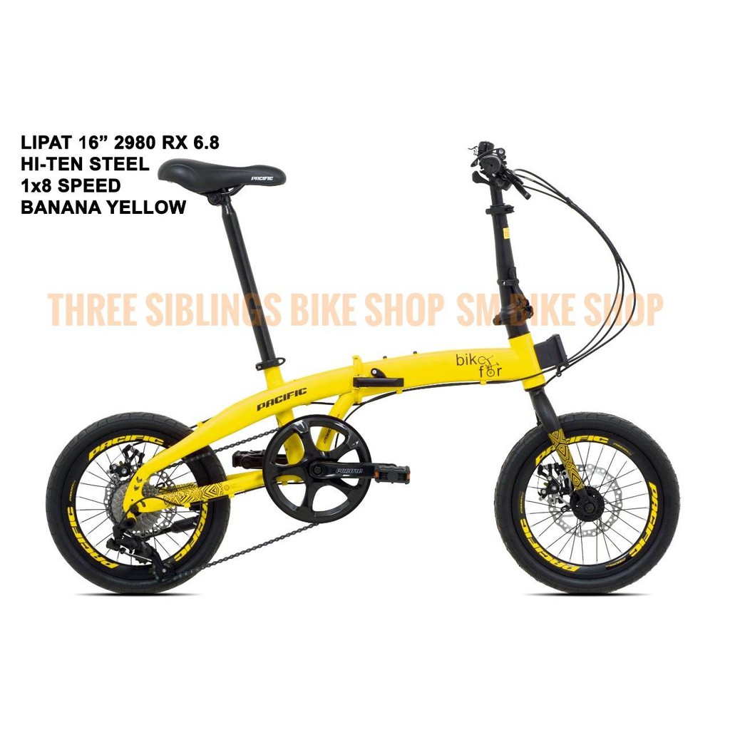 SEPEDA LIPAT PACIFIC 2980 RX 6 8 16 INCH WARNA KUNING SEPEDA LIPAT PACIFIC 2980 RX 6 8 16 INCH WARNA KUNING