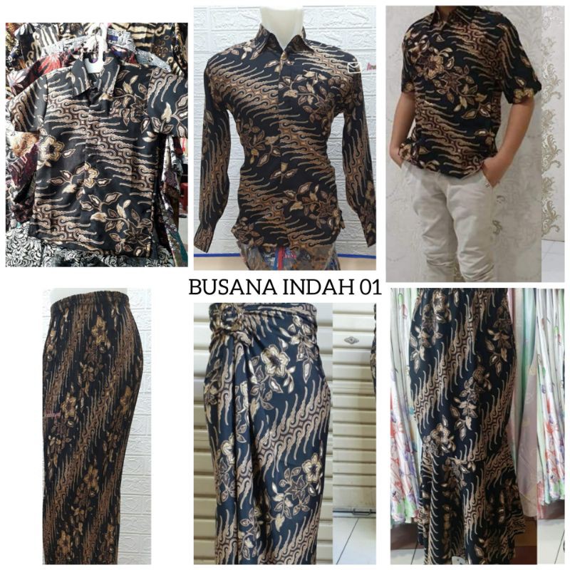 COUPLE KEMEJA MOTIF CERI HITAM