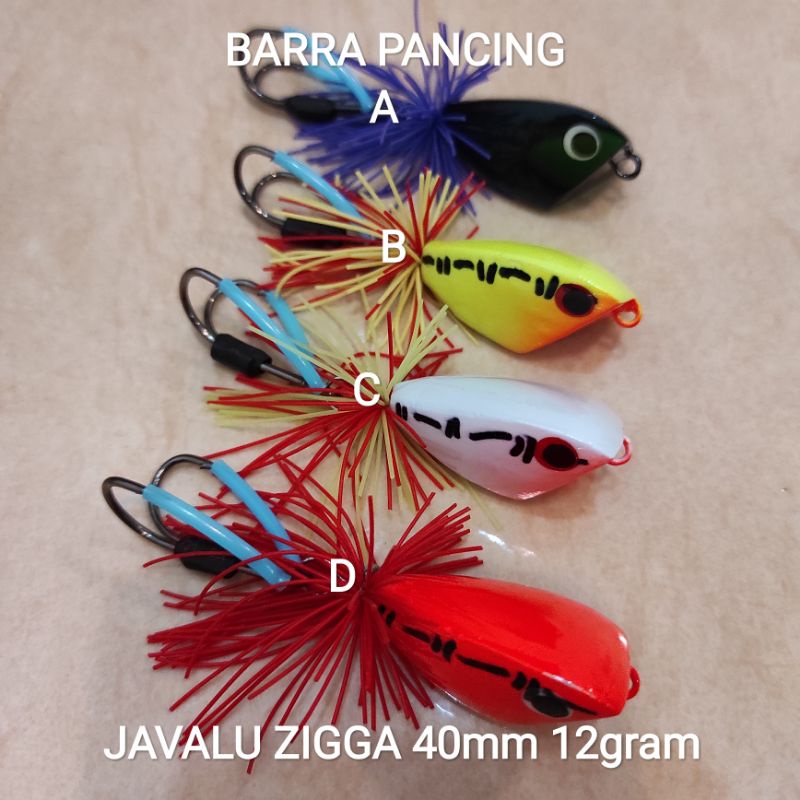 JAVALU ZIGGA 40mm 12gram Lure Jump Frog JF Triangle