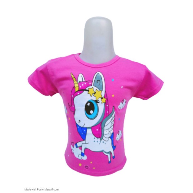 kaos anak perempuan unicron cute//USIA 1-10 TAHUN