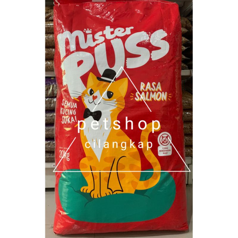 mister puss 20kg makanan kucing mister puss