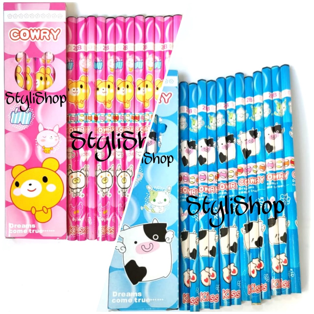 

(Isi 12) Pensil Kayu 2B Merek Cowry Murah