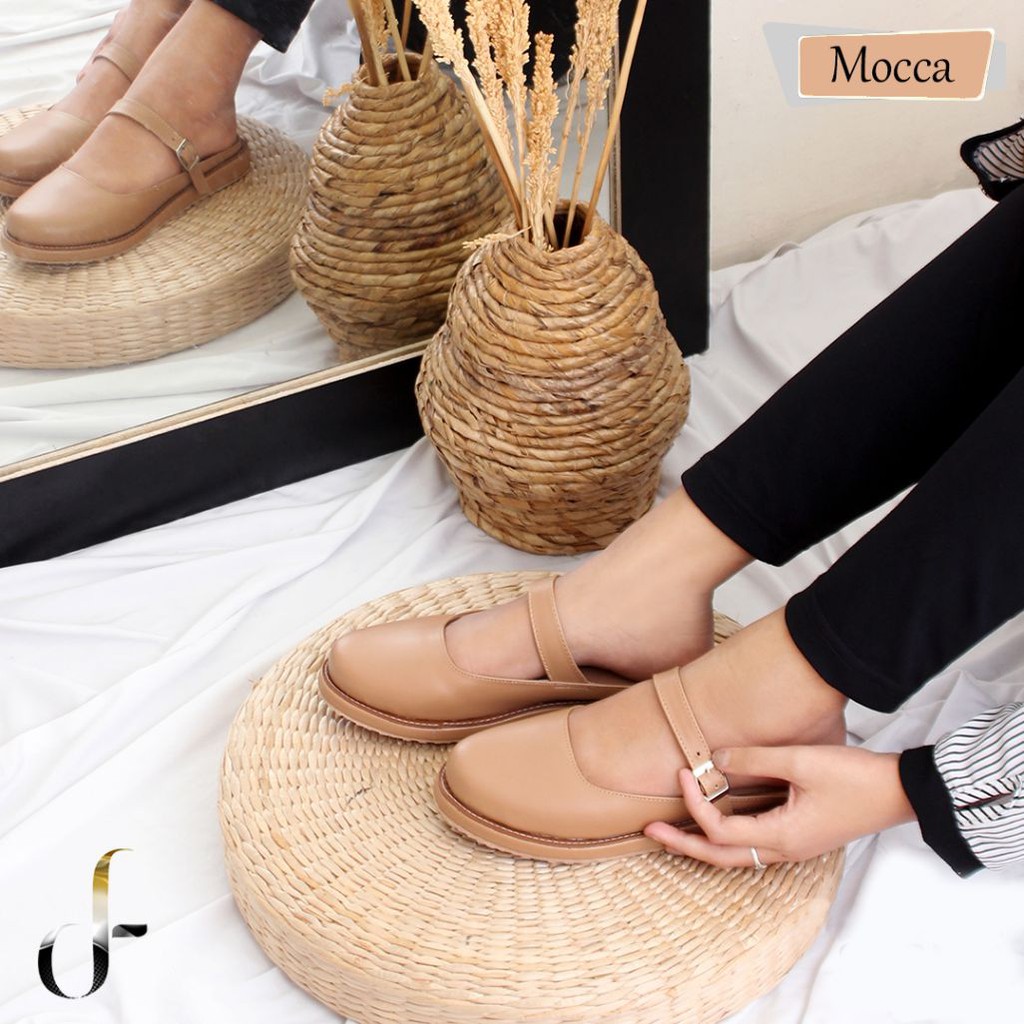 FARADELA Sandal Mules Mary Jane Wanita F01-03.2