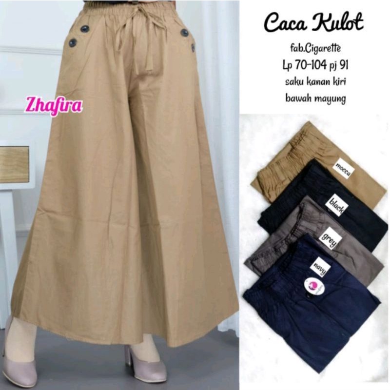 Kulot Panjang Payung Bahan Katun Cigarete Tebal