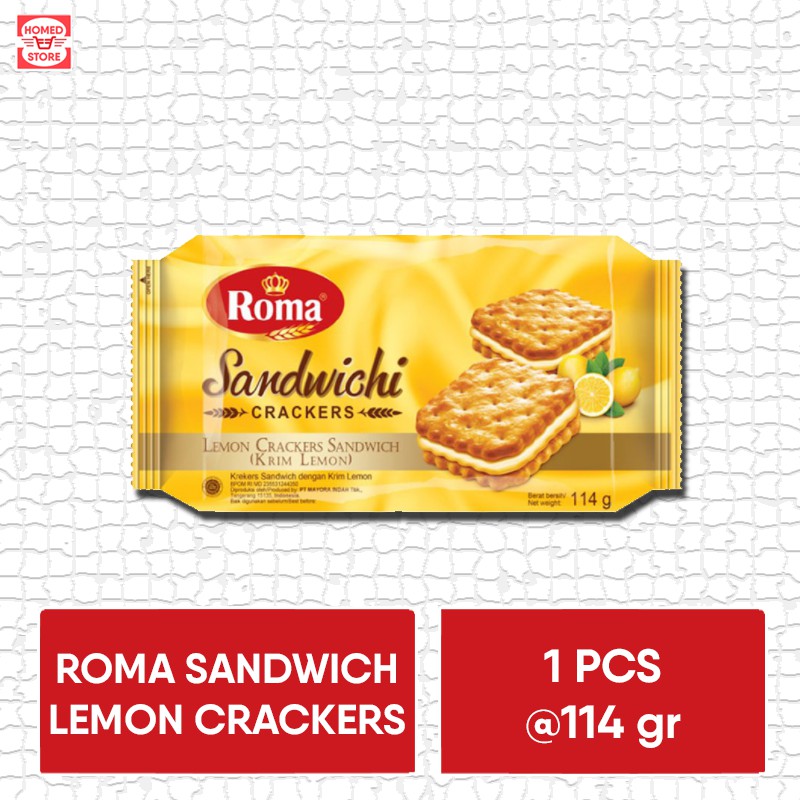 

Roma Sandwichi Crackers Sandwich Krim Lemon 1 Pcs