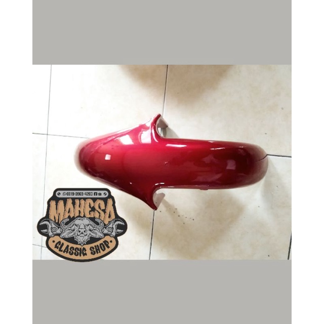 Spakbor slebor Ninja RR depan warna merah maroon Slebor Ninja RR old warna merah maroon pnp cb gl mp
