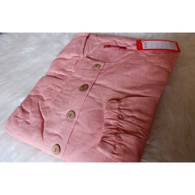 Gamis Linen Peach Nfis