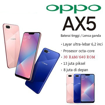 Oppo Ax5 3g 64g 6 2 Inch Ai Smart Beauty Machine New Unopened Shopee Indonesia