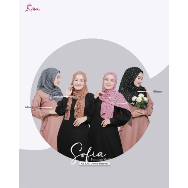 PASMINA SOFIA MOTIF BY ABIKA HIJAB AB 526