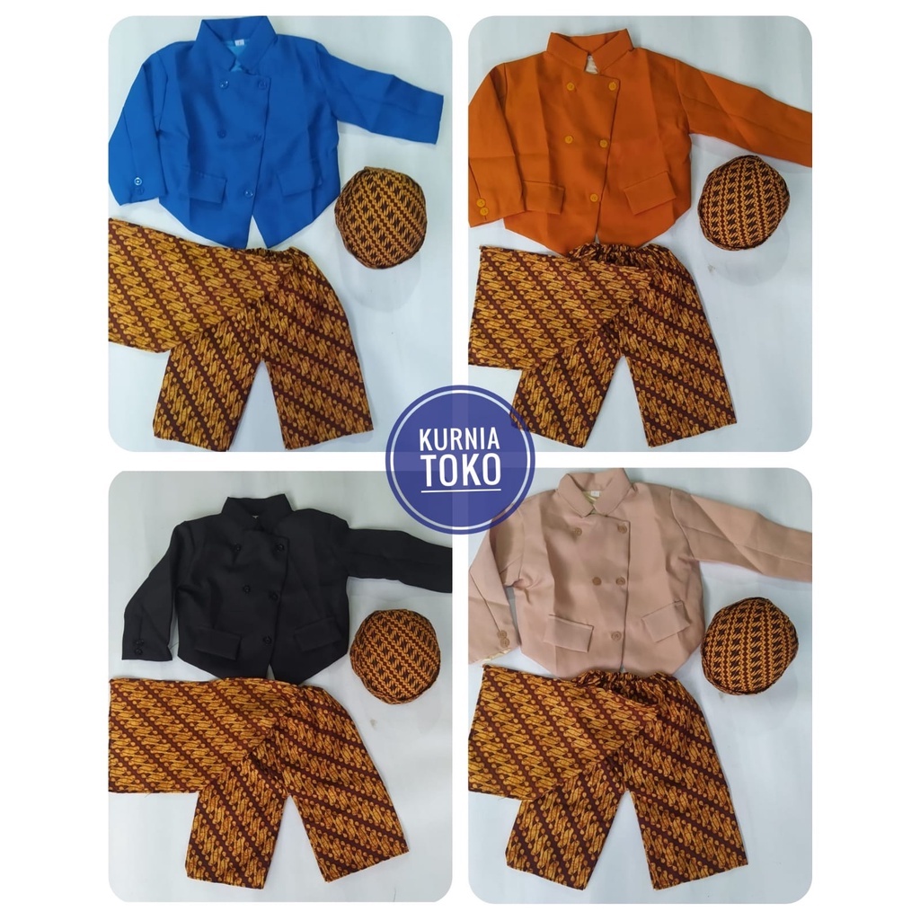 Baju adat jawa anak laki laki 1 tahun // Setelan Baju adat anak laki laki