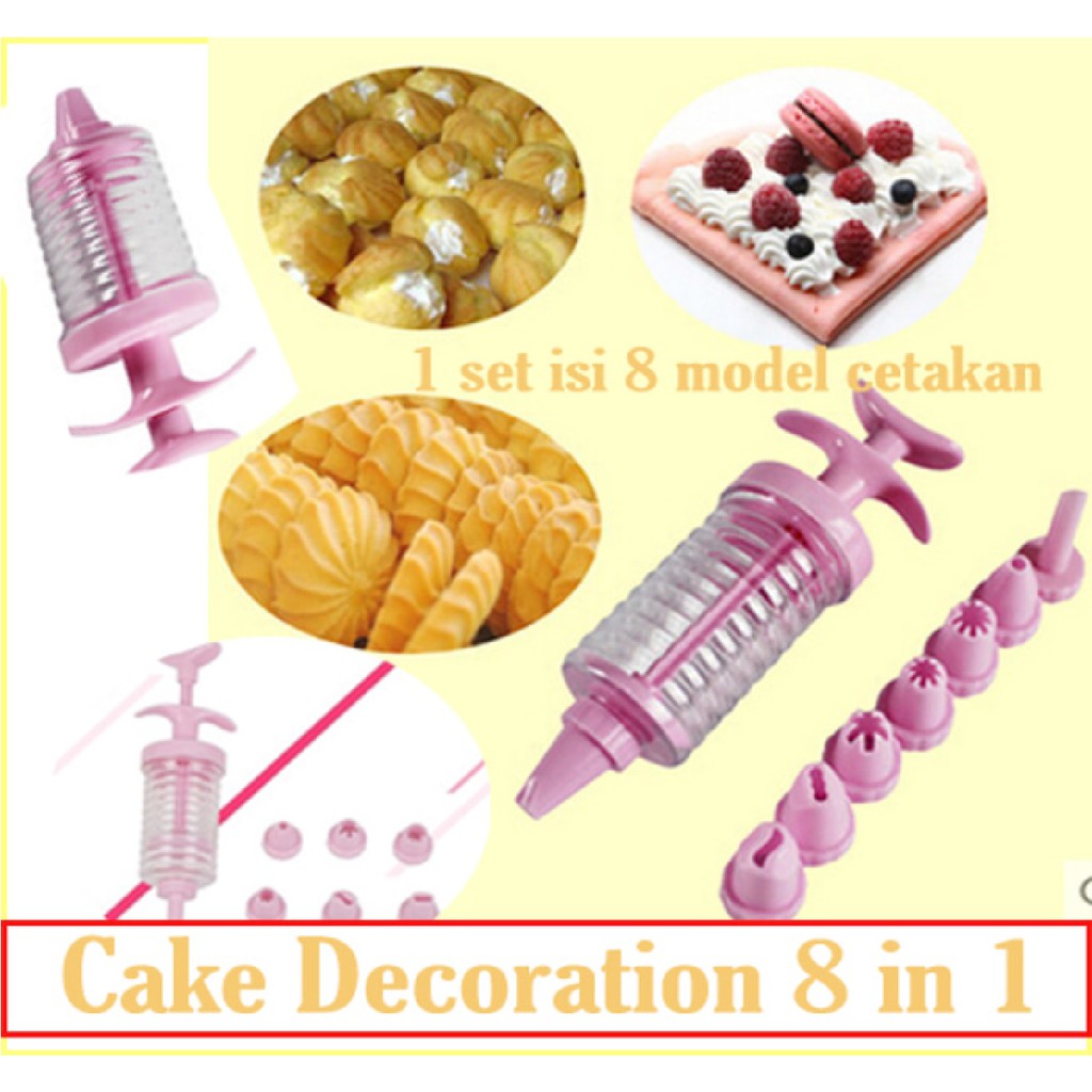 Cetakan Alat Hiasan Kue Tart Ulang Tahun Cake Decoration 8 Motif — 9