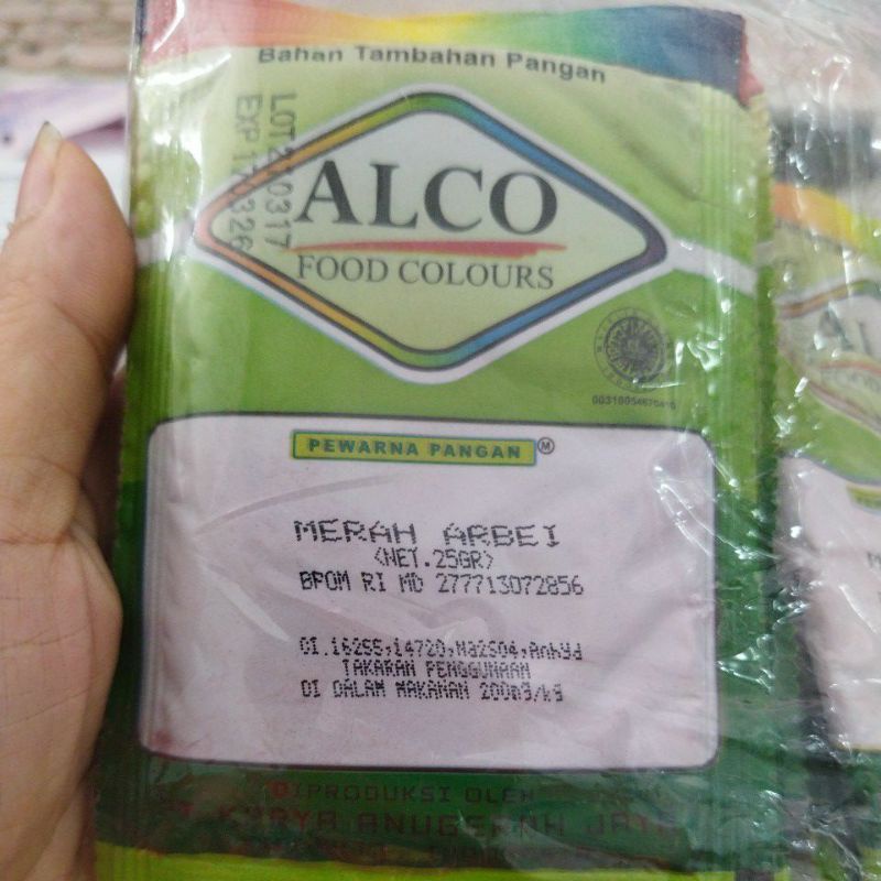 

pewarna bubuk makanan Alco.. termurah