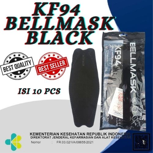 BellMask KF94 Masker Kemasan Pack isi 10pcs Earloop Premium 4PLY