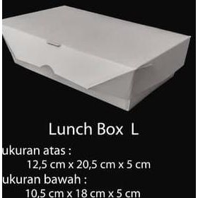 

PAPER BOX LUNCH UKURAN L BESAR - PAPER BOX KERTAS - TAKE AWAY