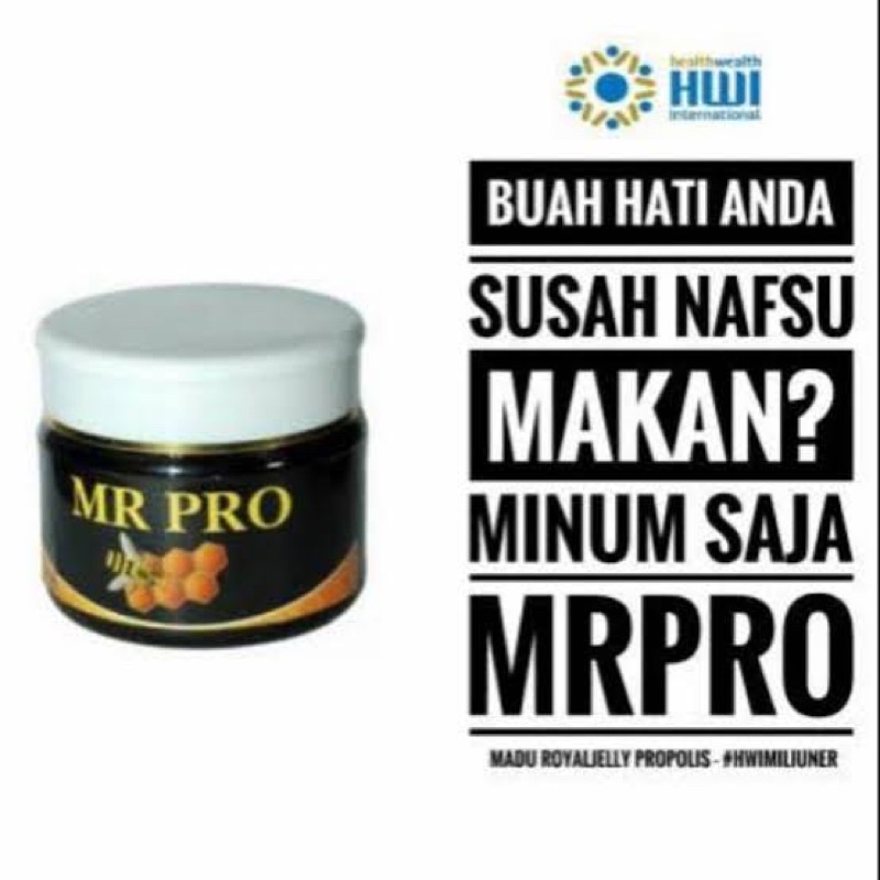 Mr Pro HWI / HWI MR PRO / Propolis / Menambah Nafsu Makan