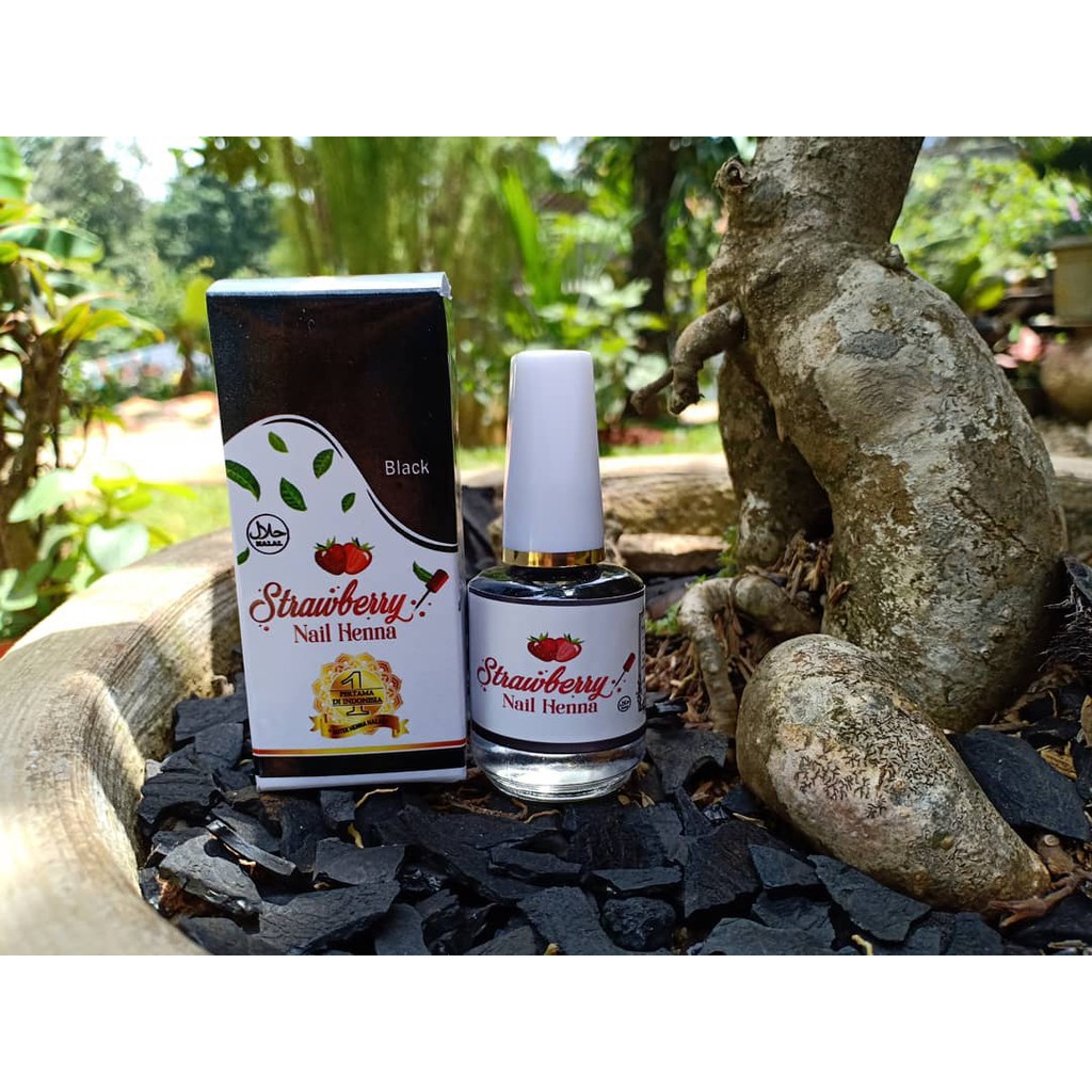 Strawberry Nail Henna 100 Halal Kutek Halal Shopee Indonesia