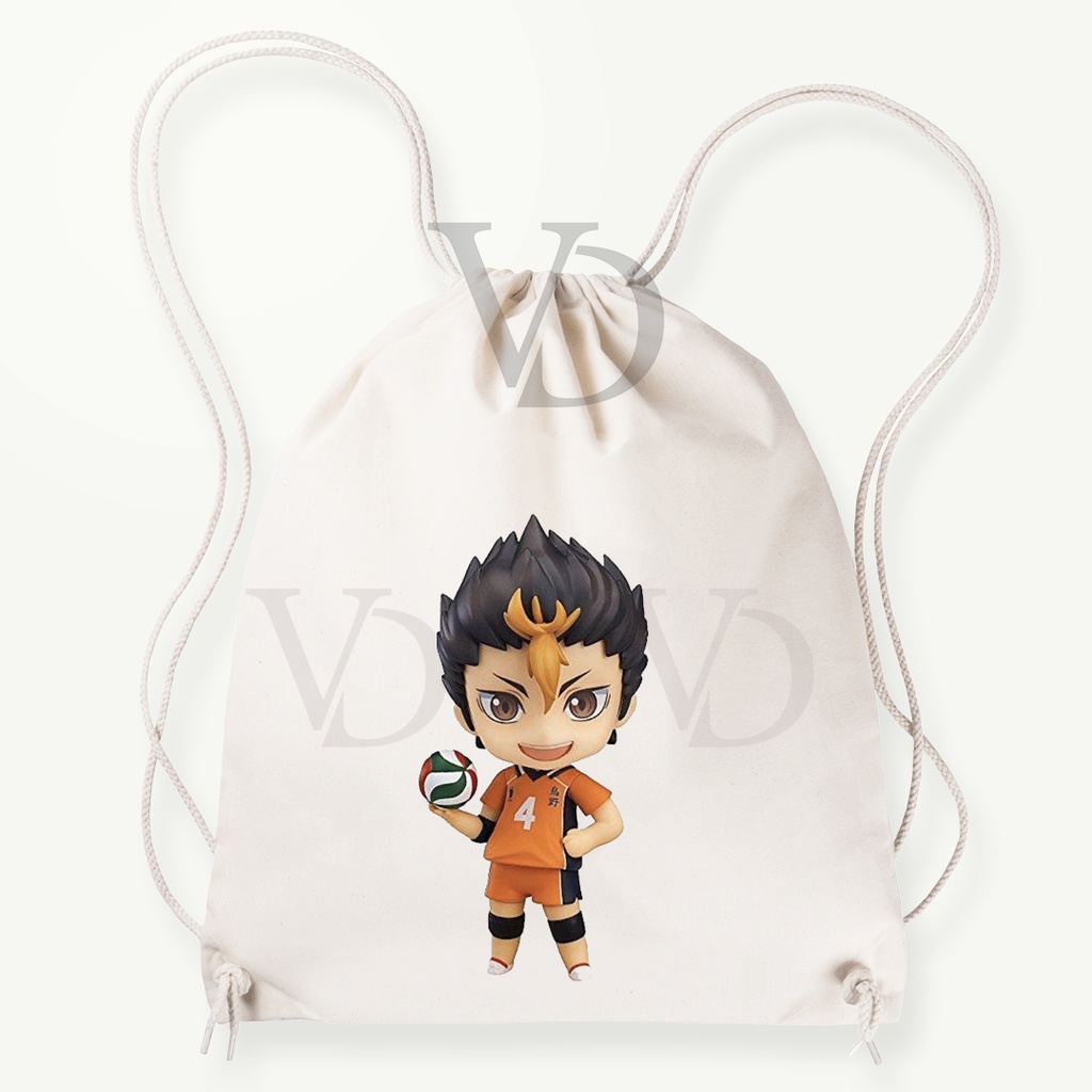 tote bag kanvas / tote bag haikyuu / tote bag anime japan / tote bag anime jepang / kageyama sugawara kuroo bokuto