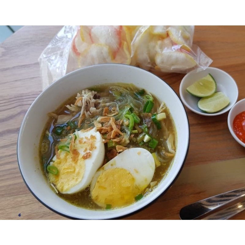 

Naai Soto Bening Ayam Suwir - Siap Santap