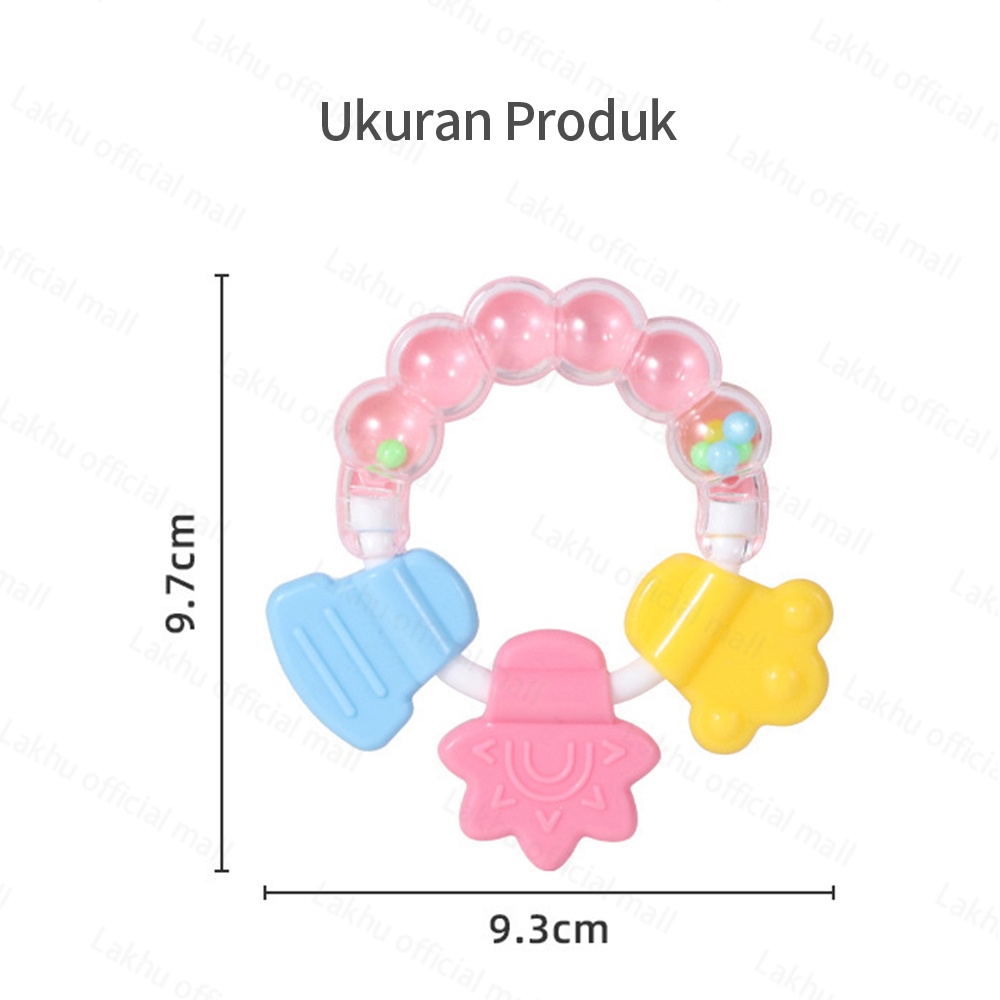 Lakhu teether bayi rattle bayi bpa free /gigitan bayi teether silicon lembut