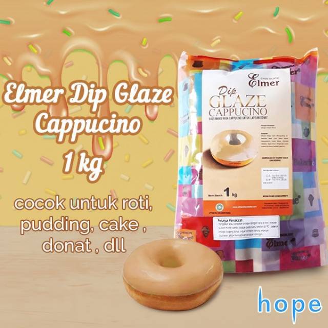 

Elmer Dip Glaze Cappucino 1Kg | original packing pabrik