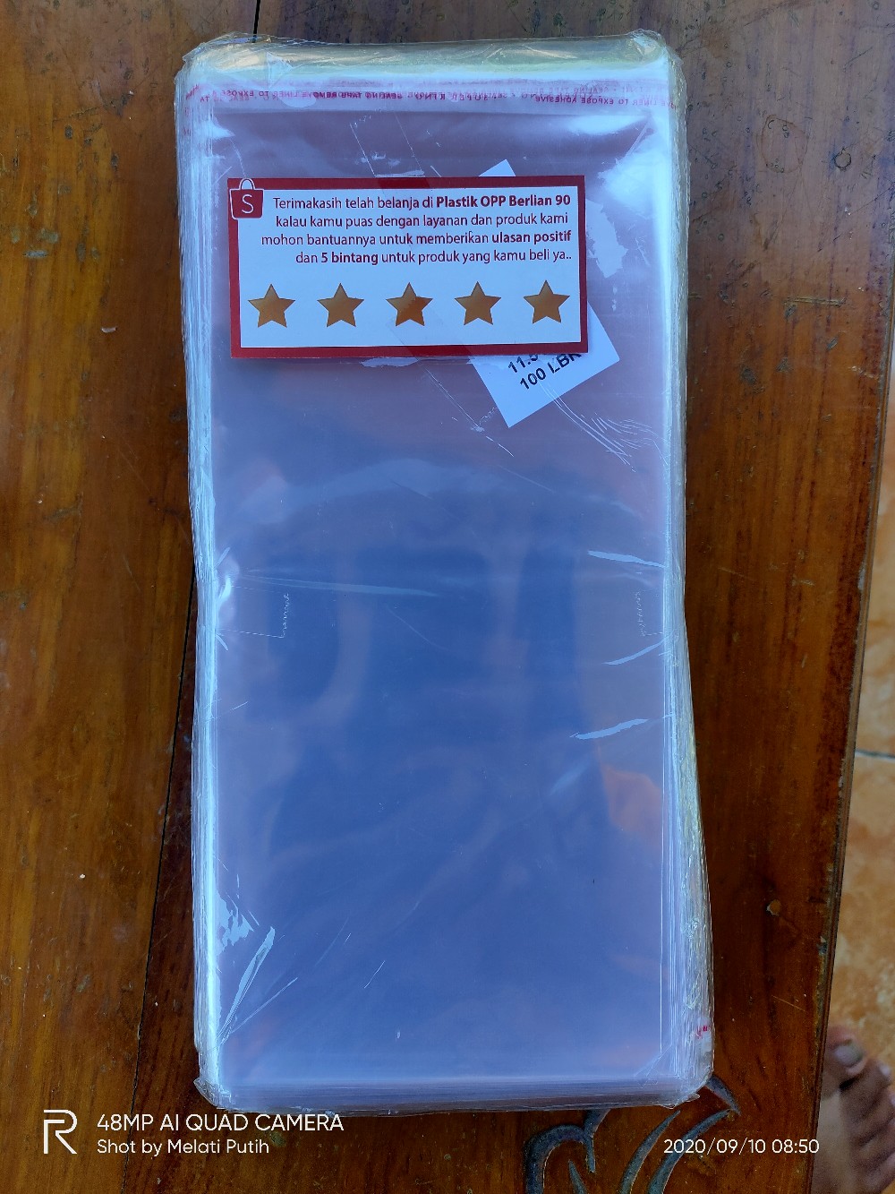 Plastik Opp 11,5 X 23 Cm 18 Mic / Plastik Aksesoris