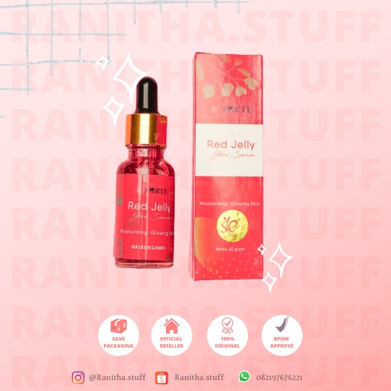 RED JELLY SYB GLOWING SERUM BPOM