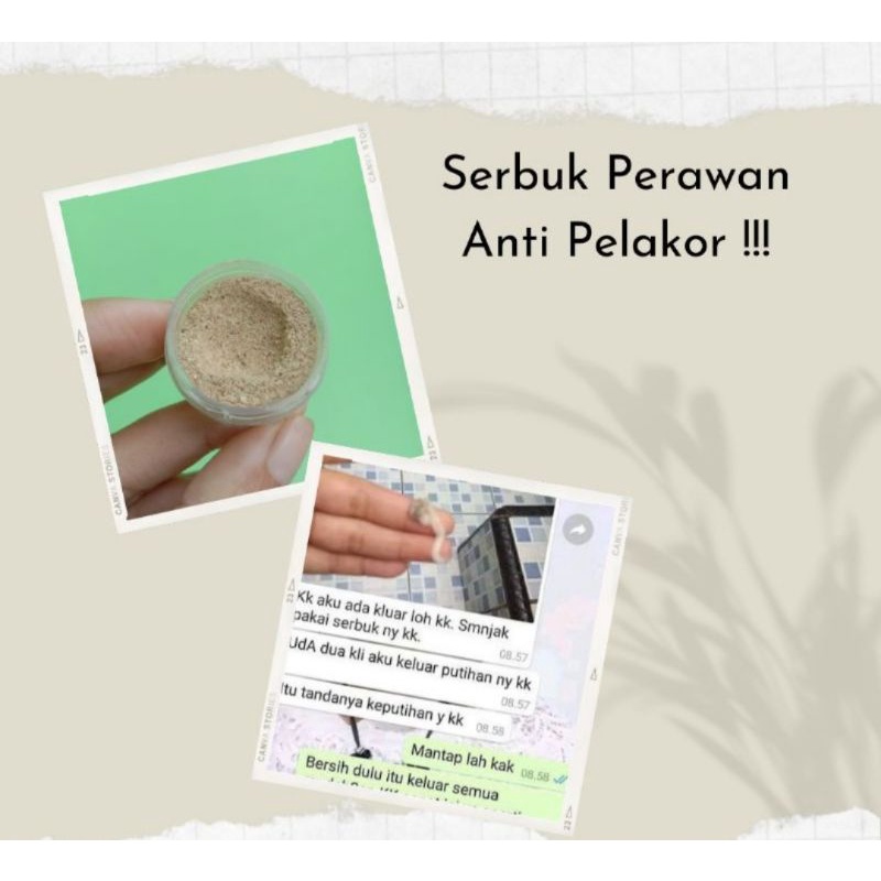 SERBUK PERAWAN ANTI PELAKOR ASLI / SERBUK KHAS DAYAK