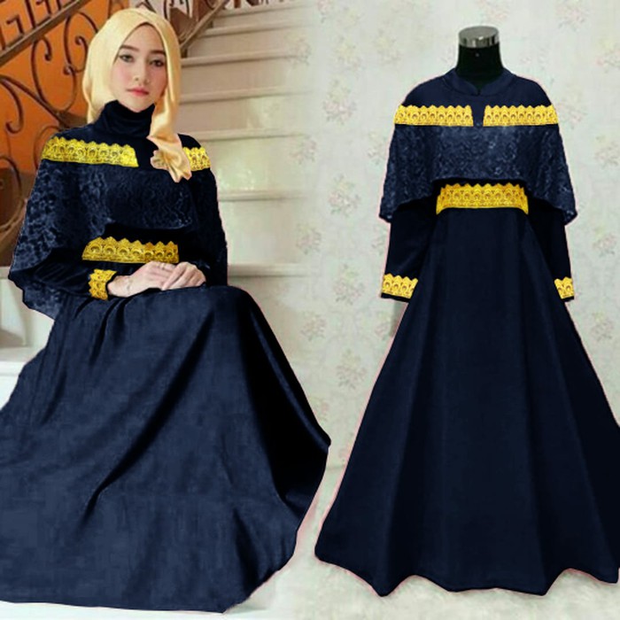 Baju pakaian wanita Gamis Risma terbaru modern trendy