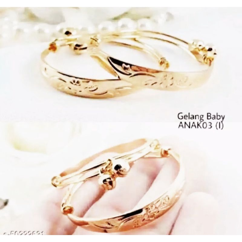 gelang Bangkok anak lapis emas gold 1pcs