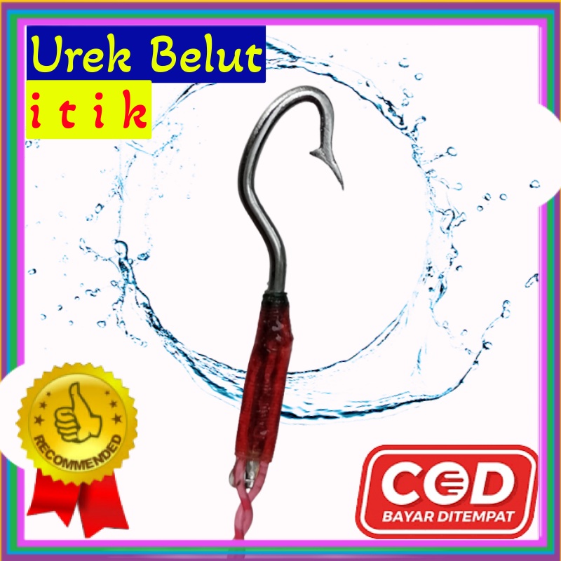 Pancing Belut Sawah Kail Pancing Sidat Urek Belut Model ITIK ukuran (XS,S,M,L,XL) bahan baja putih t