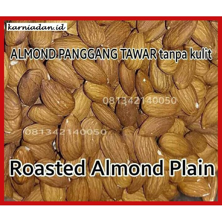 

MAKANAN-RINGAN- ALMOND ROASTED (KACANG ALMOND PANGGANG) BLUE DIAMOND TANPA CANGKANG - 500GRAM TAWAR