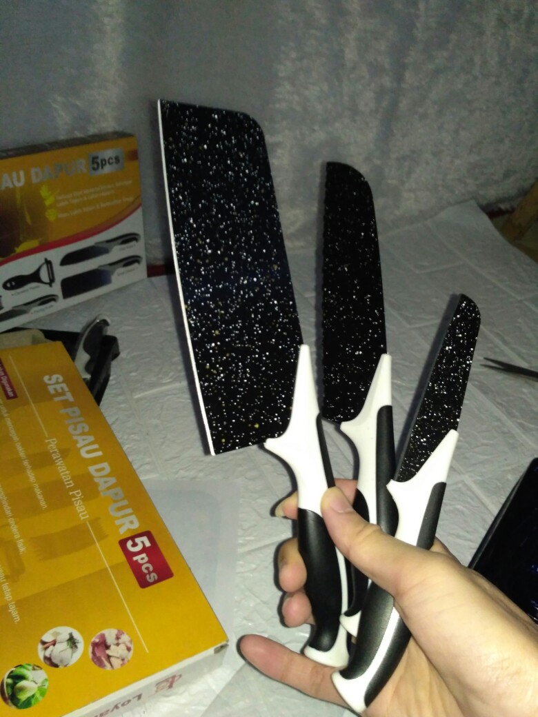 Pisau Set Dapur 5pcs Batu Maifan