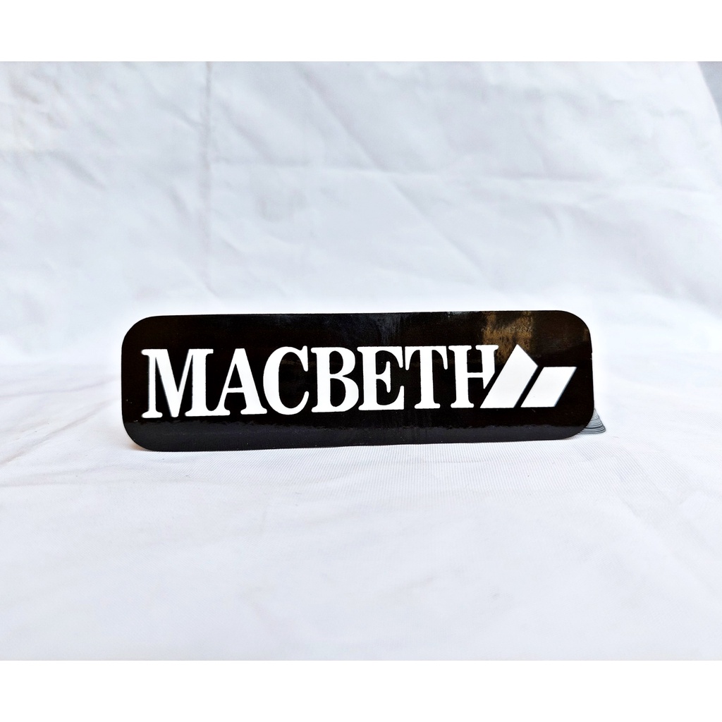 

STIKER sticker MACBETH vinyl LOGO BRAND AESTHETIC HP LAPTOP MOTOR MOBIL WATERPROOF