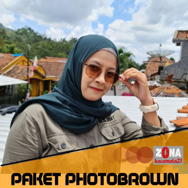 KACAMATA WANITA|PRIA (kode 2189)+LENSA PHOTOBROWN(BERUBAH KE WARNA COKLAT)
