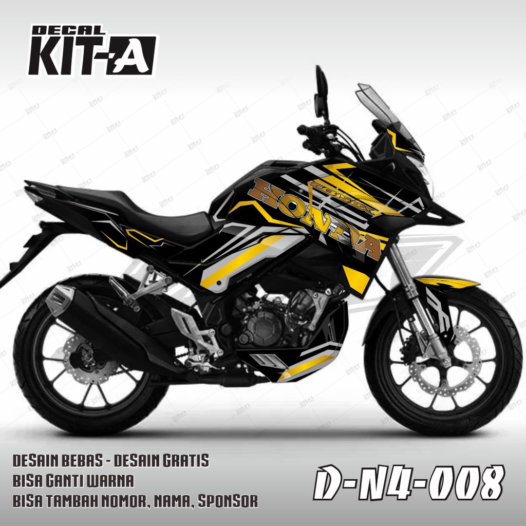 Decal CB 150X LIST ABU GOLD D-N4-008