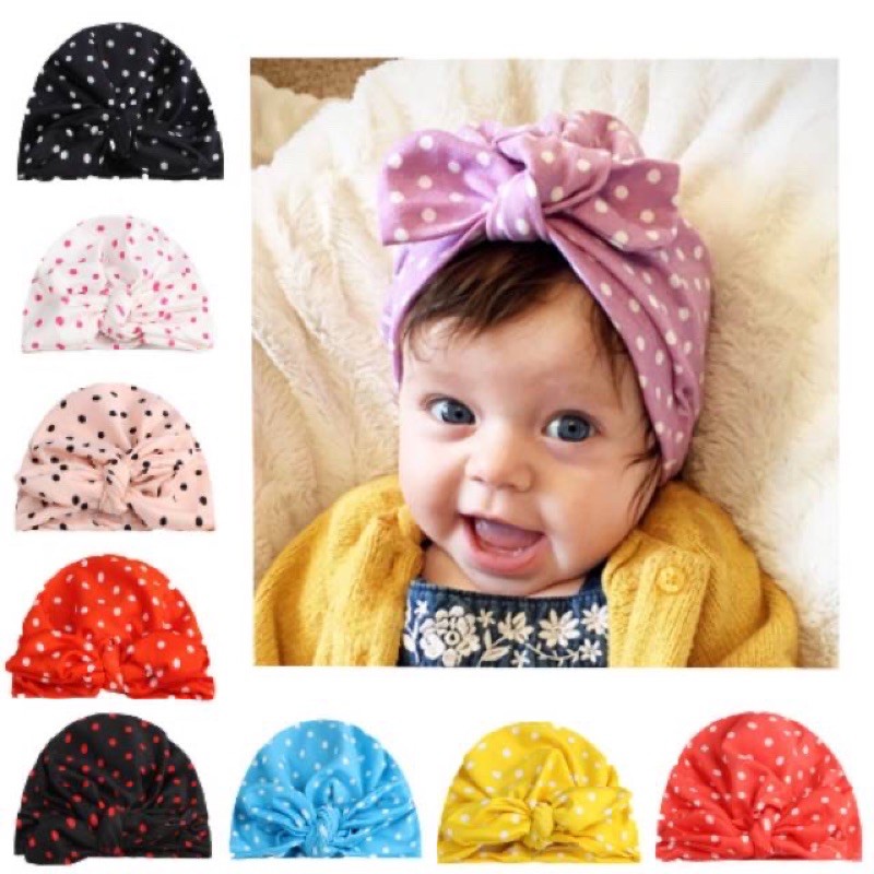 Turban Baby POLKADOT usia 0-3 Tahun