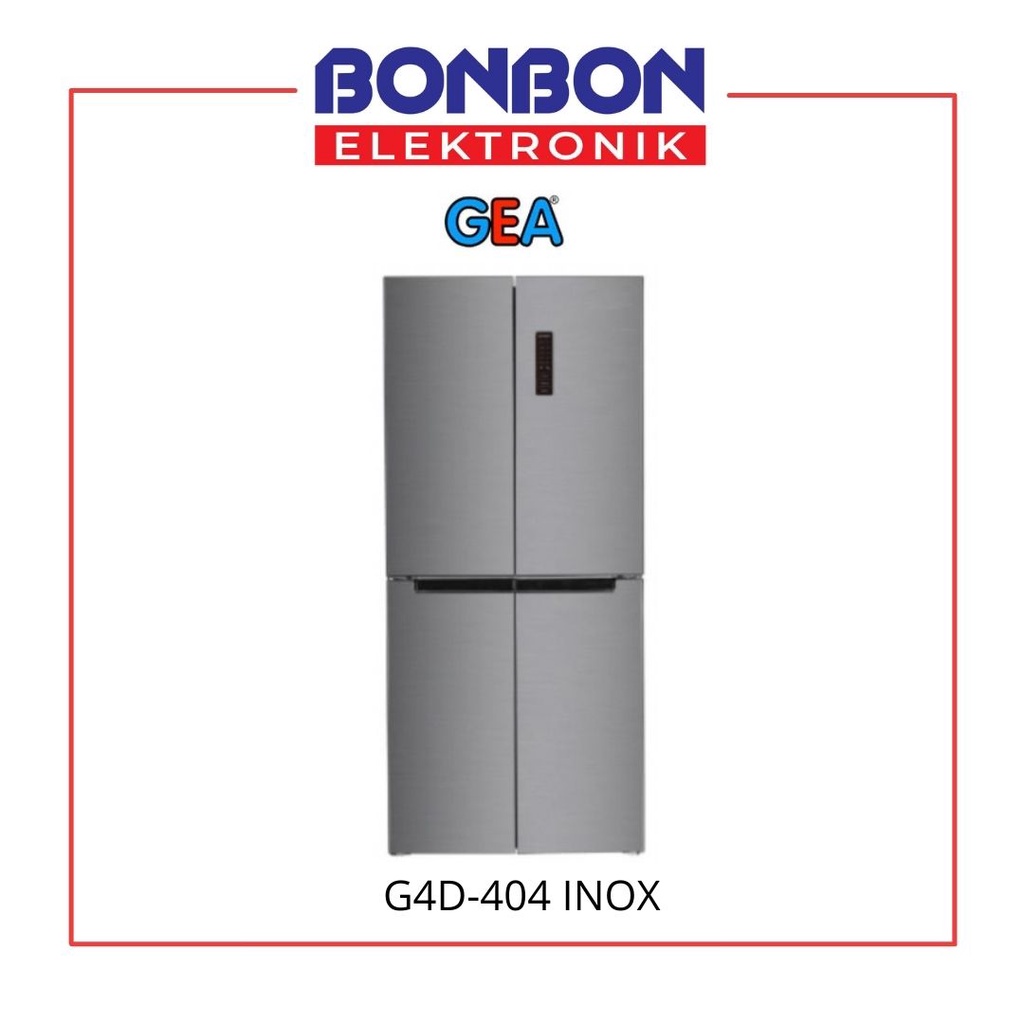 GEA Kulkas Side By Side Inverter 4 Pintu G4D-404 INOX / G4D404