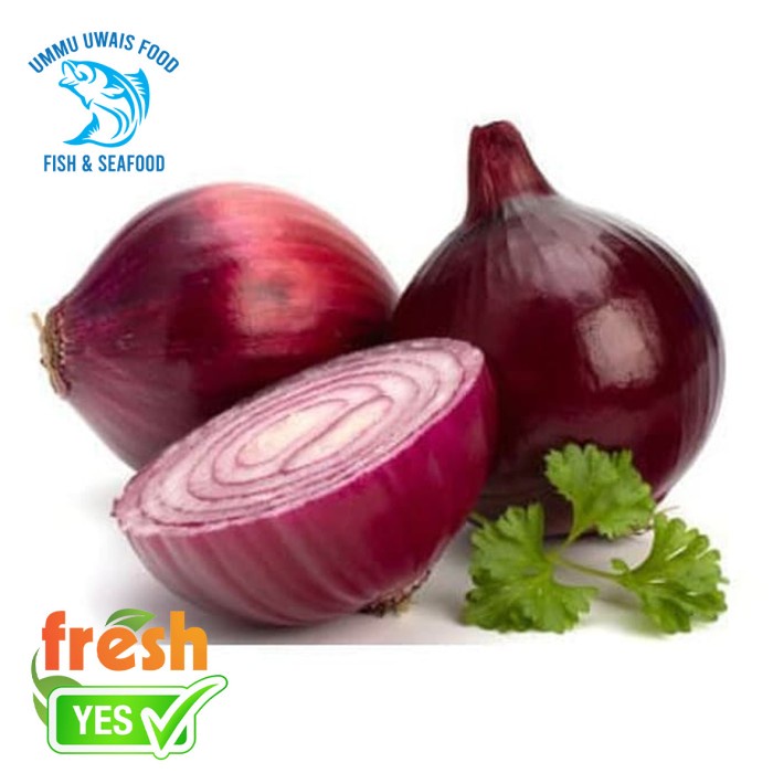 Bawang Bombay Merah Segar - 500 Gram