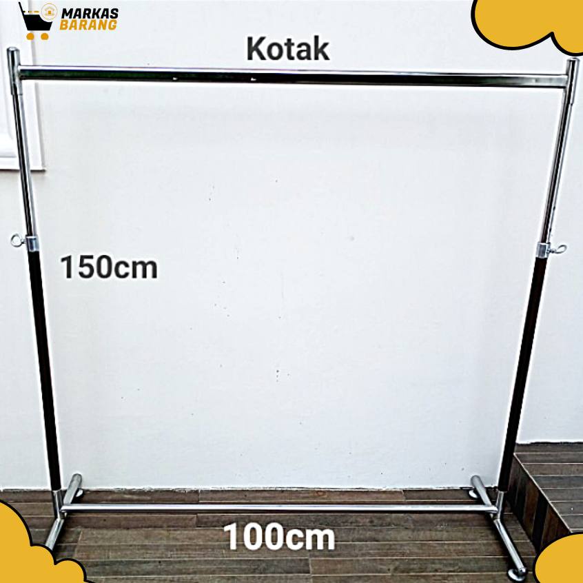 Gawang Baju/Gawang Model Pipa Kotak/Hanger Baju Display