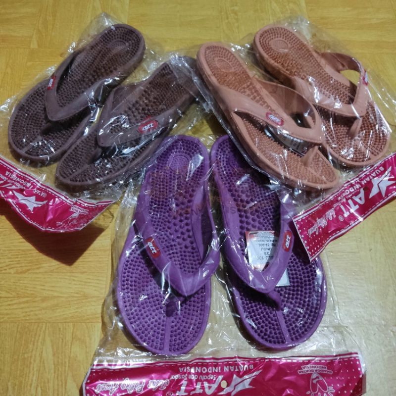 BARU Sandal Karet Wanita ATT Sandal Kesehatan Wanita Sandal Refleksi Wanita - Lentur Tahan Air