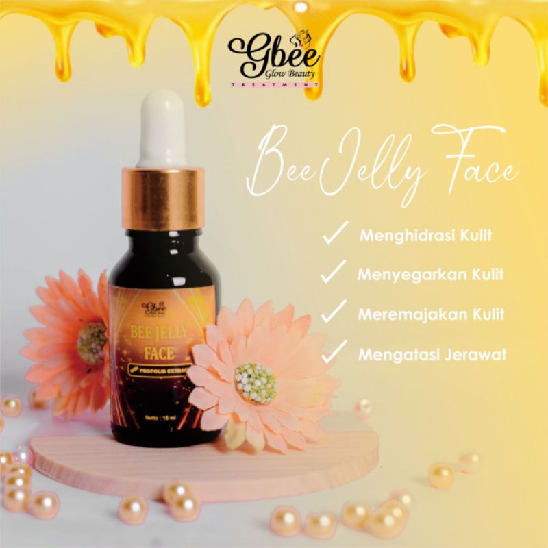 ( TERMURAH) Eceran / Satuan gbee GLOW BEAUTY Skincare Herbal / Cream pemutih wajah-BEE JELLY FACE