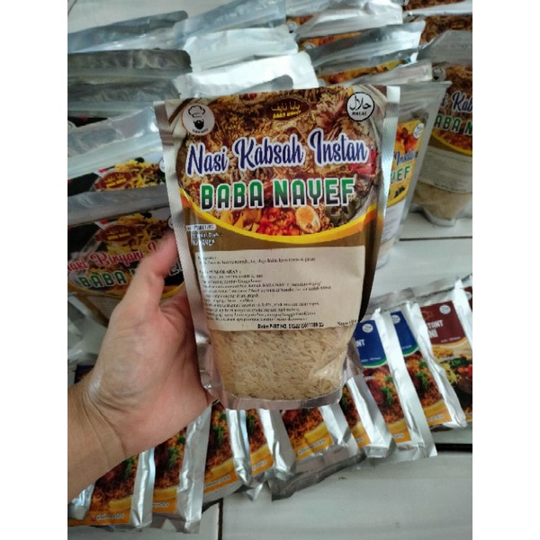 

Nasi Kabsah Plus Bumbu Instan Baba Nayef 350gr