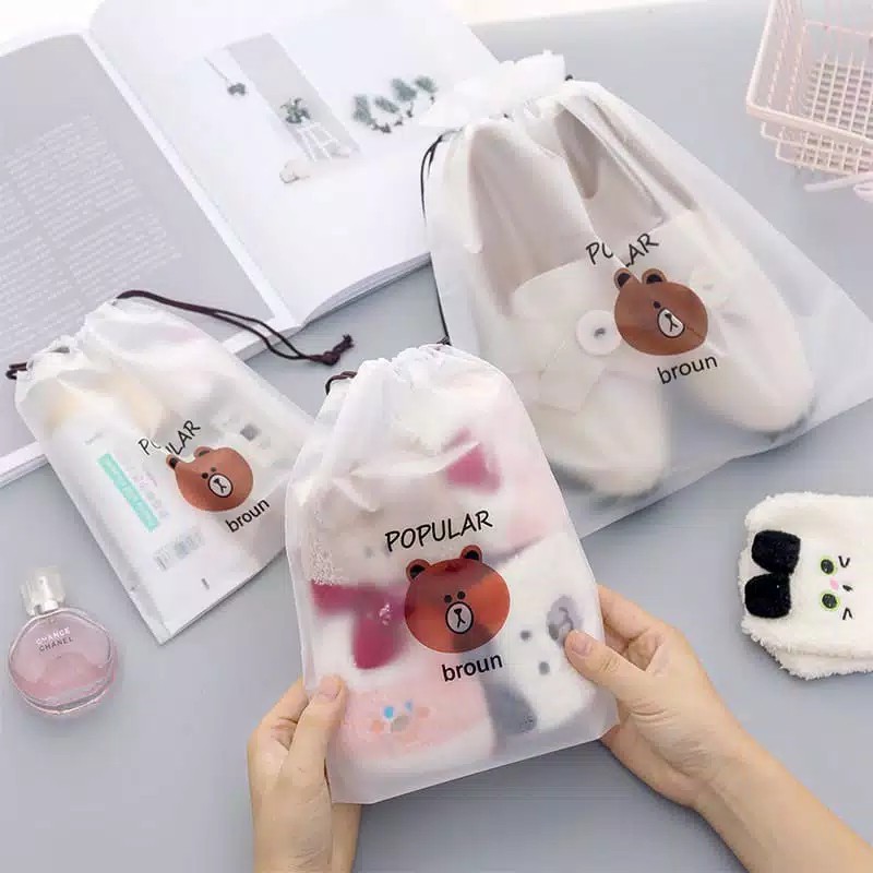 Pouch Travel Oorganizer Bag Kosmetik Anti Air Pouch Wanita String