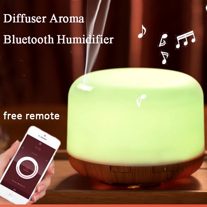 Humidifier Diffuser Bluetooth Aromaterapi Speaker Music Alat Aroma Disfuser Aromaterapi FREE Remote(garansi toko)-4
