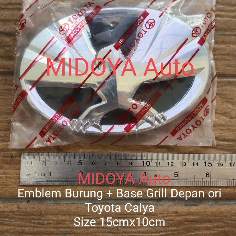 Emblem Burung + Base Grill Depan Toyota Calya ori