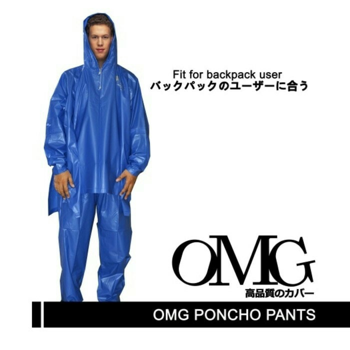 JAS HUJAN RAINCOAT OMG PONCHO PANTS PONCO CELANA